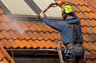 Démoussage et hydrofuge de toiture à Rosteig